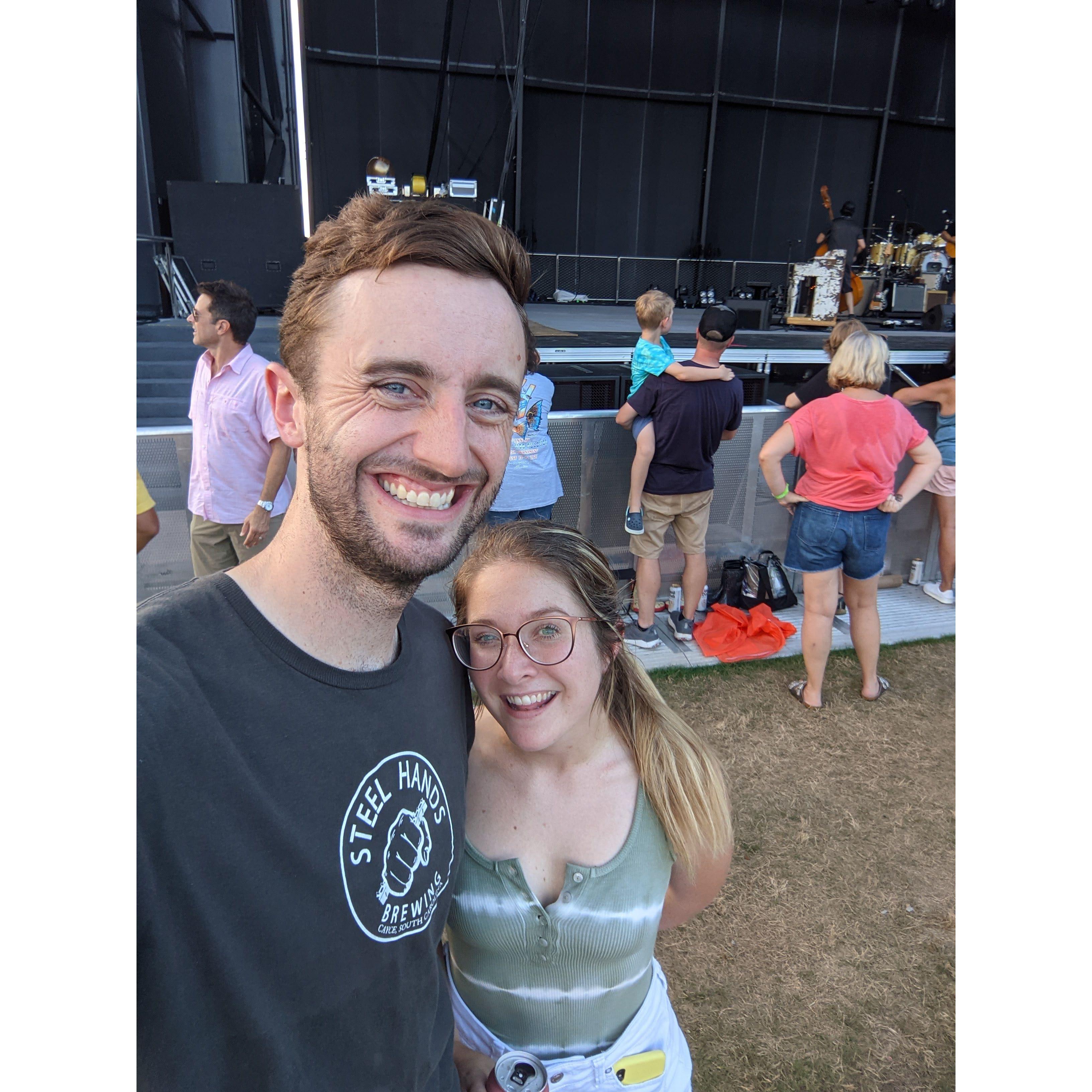 Avett Brother's Show - our first concert together! (Wilmington, NC)