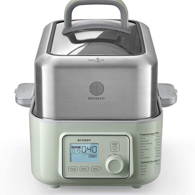 BUYDEEM G563 5-Quart Electric Food Steamer for Cooking One Touch Steamer 1500W