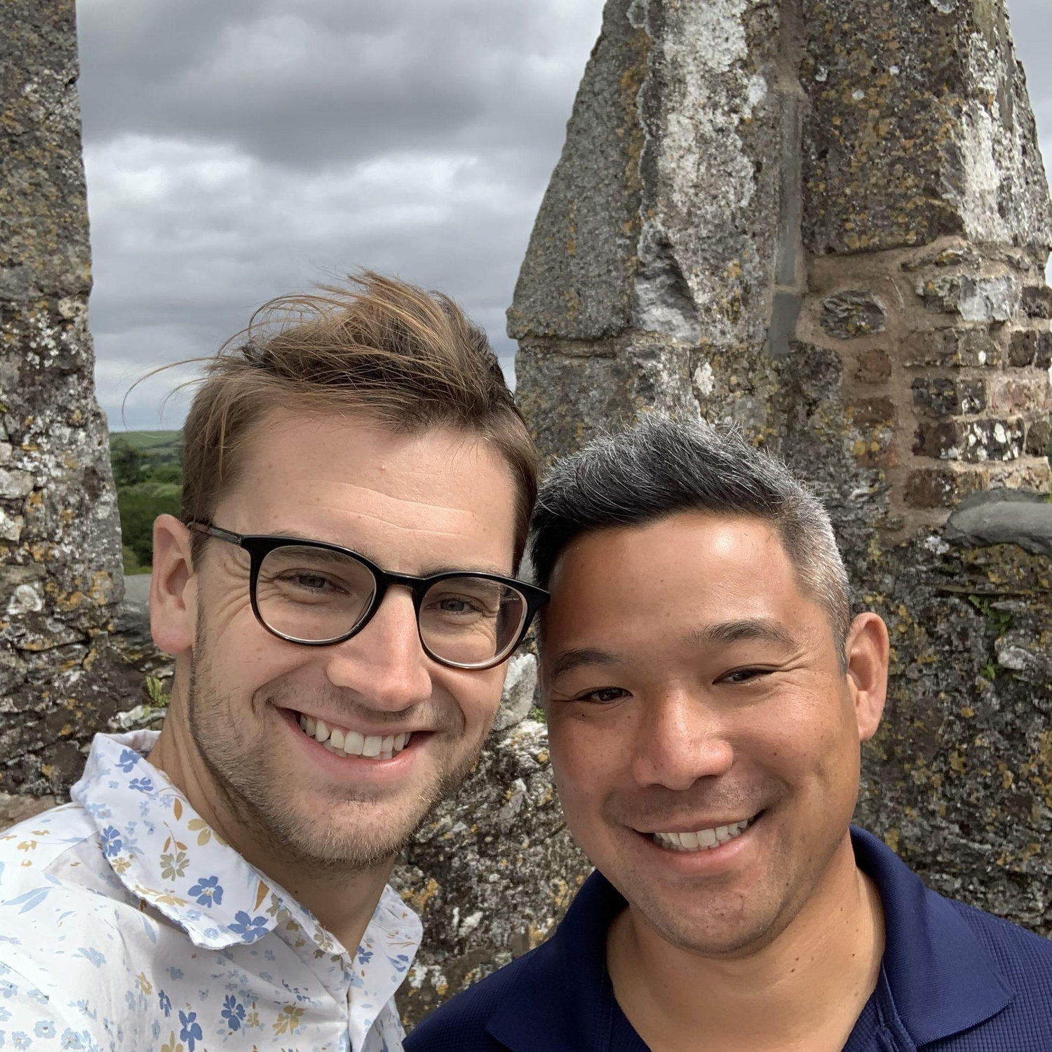 After 5 years of being together, we finally took our first trip abroad together to Ireland! Zack had just kissed the Blarney Stone.