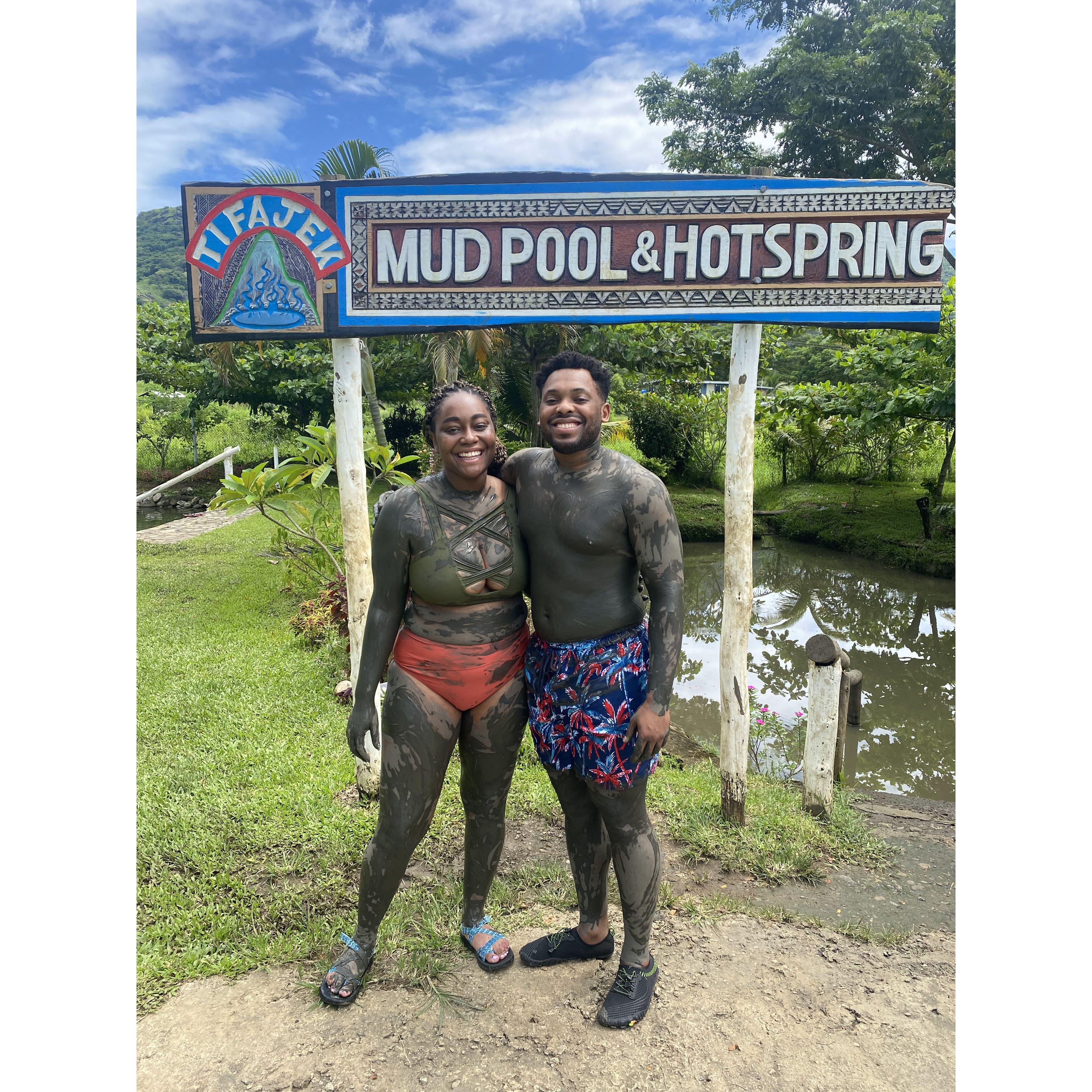 Our first mud hot spring experience! One of the most unique parts of our Fiji trip