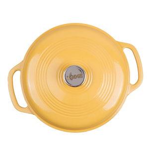 Enameled Cast Iron Dutch Oven | 6 qt | Color: Marigold/ Pumpkin