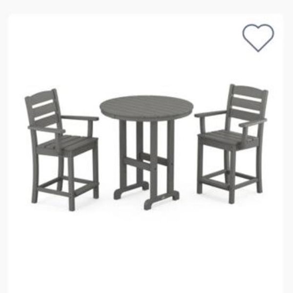 Polywood lakeside table and chairs