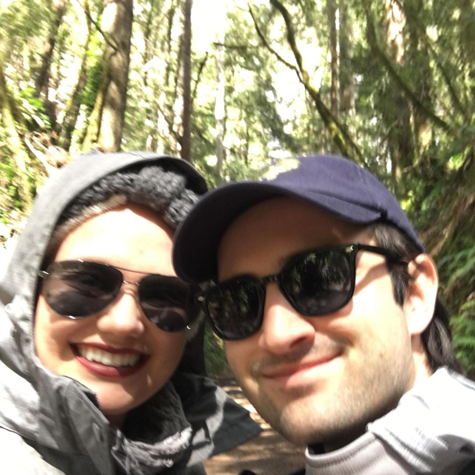 On a winter hike in Santa Cruz, 2018