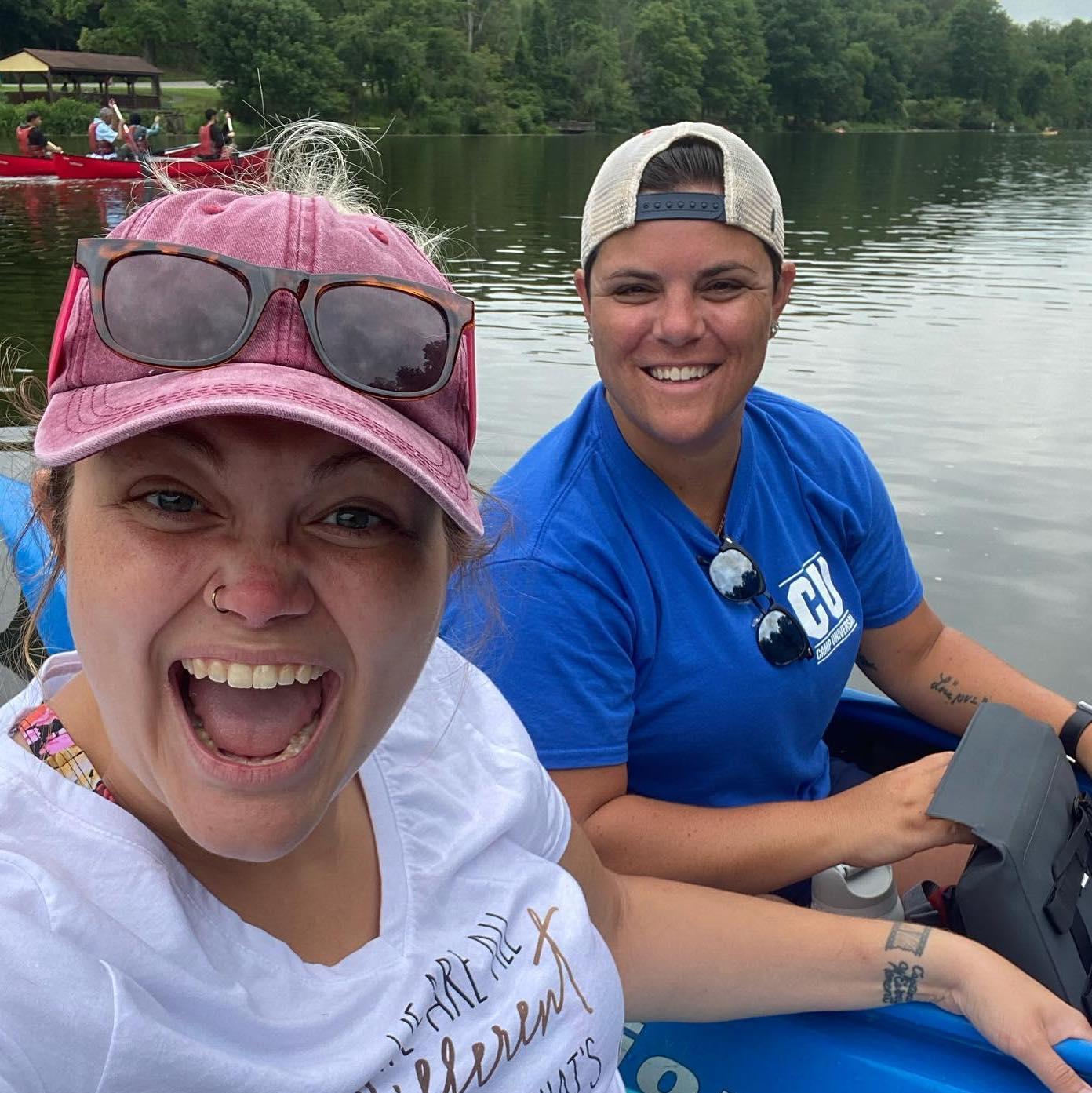 Our first time kayaking together- Sam's first time ever