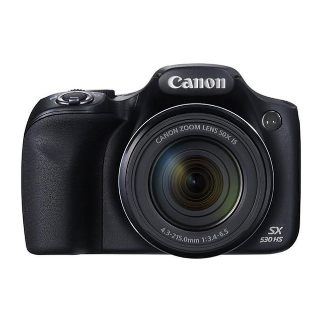 Canon PowerShot SX530 HS 16.0 MP CMOS Digital Camera with 50x Optical is Zoom (24-1200mm), Built-in WiFi, 3-Inch LCD and 1080P Full HD Video (Black) (Renewed)