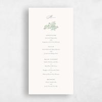 Green Wedding Menu - Siena