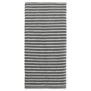 KitchenSmart Colors - KitchenSmart® Colors Horizontal Stripe Kitchen Towel in Grey