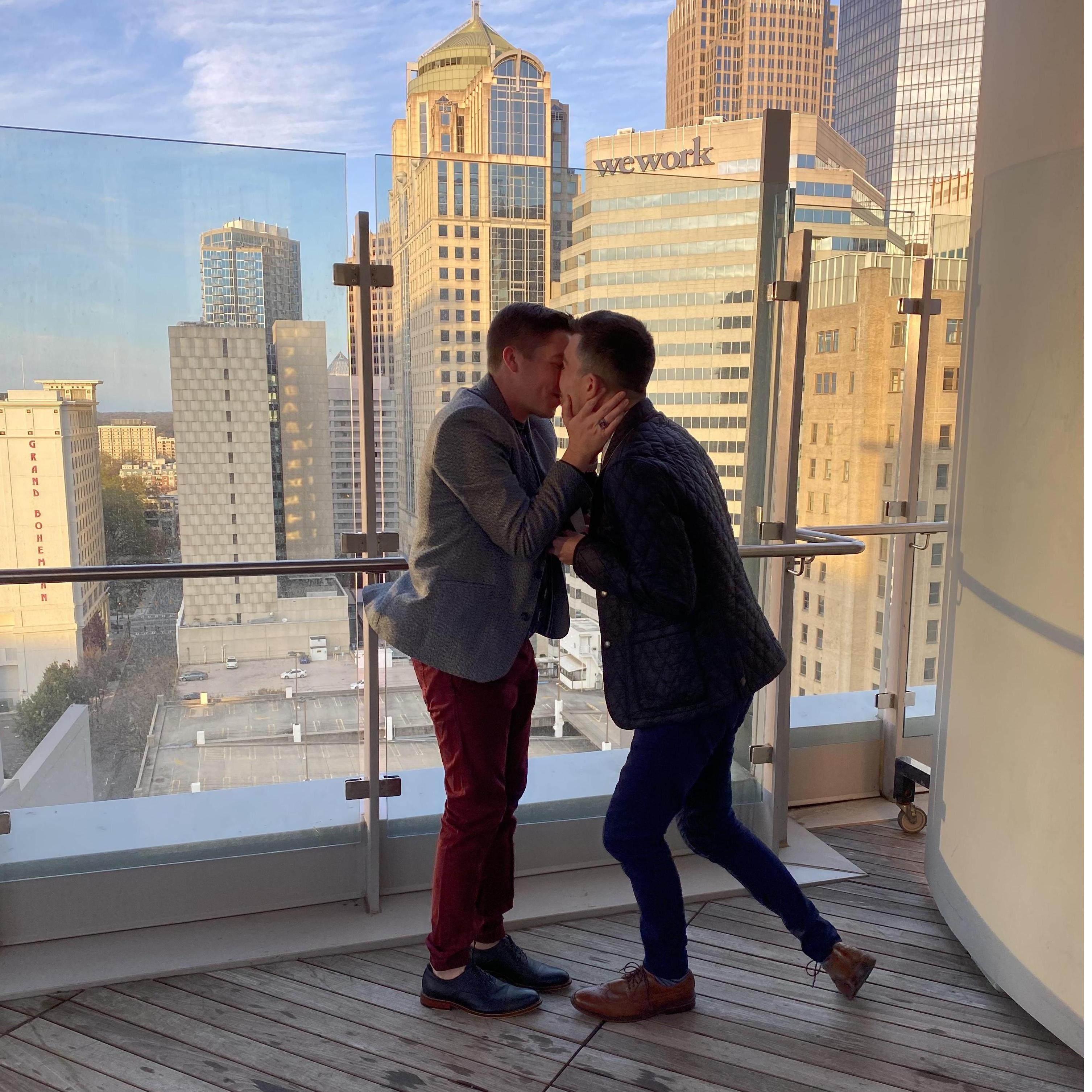 First kiss as fiancé's!