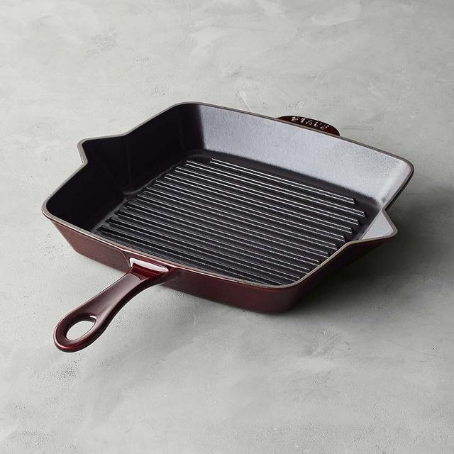 Staub Grill Pan:10 inches:Grenadine
