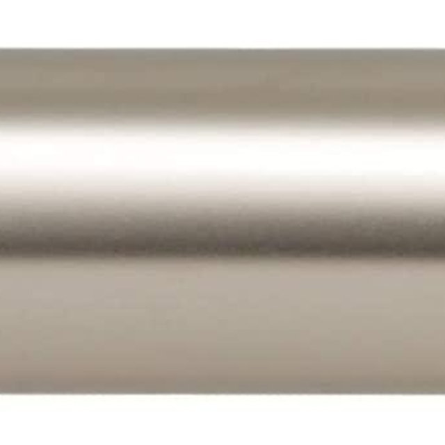 Ivilon Drapery Window Curtain Rod - End Cap Style Design 1 Inch Pole. 48 to 86 Inch Color Satin Nickel