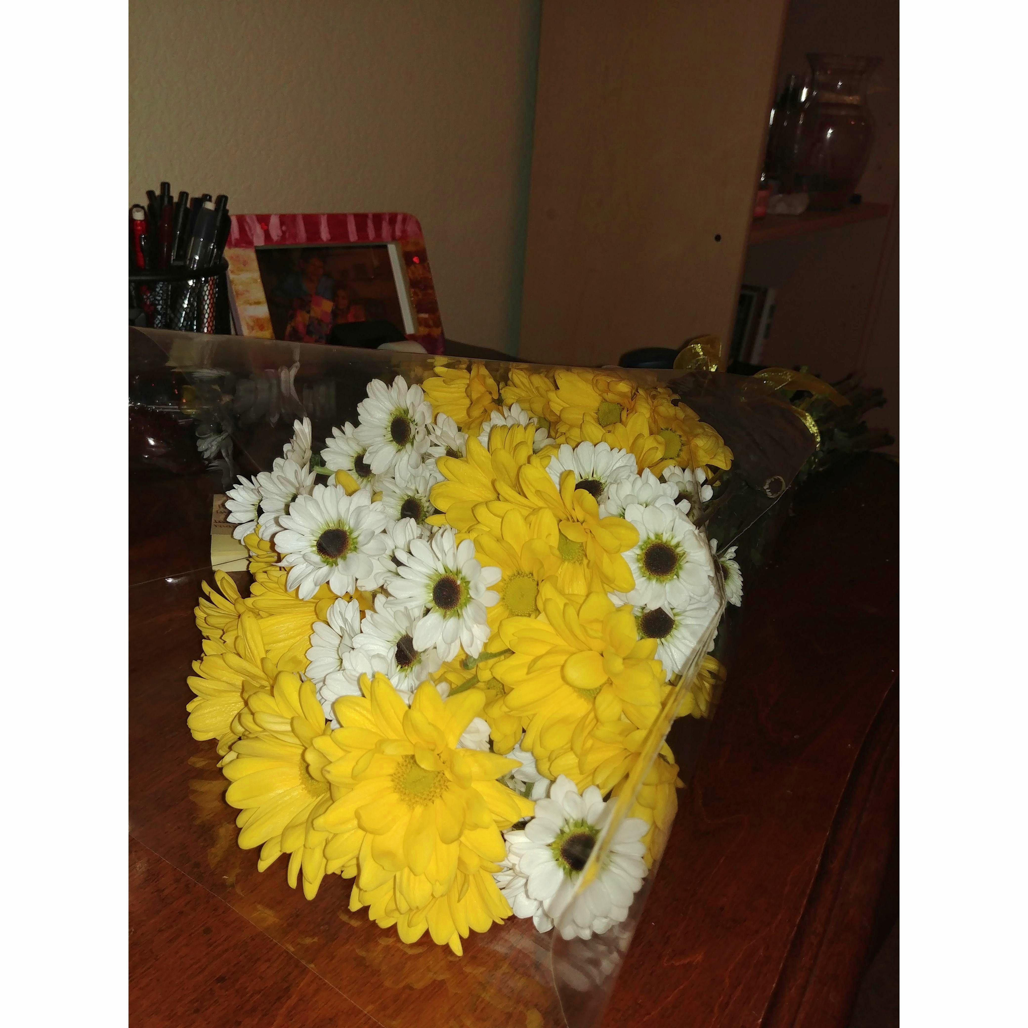 The first flowers Zach got for Colleen