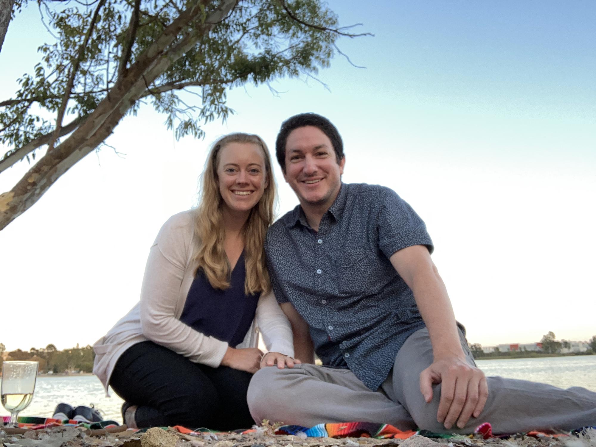 Mike proposed to Erika at their favorite park located at Lake Murrary on July 17 2020!