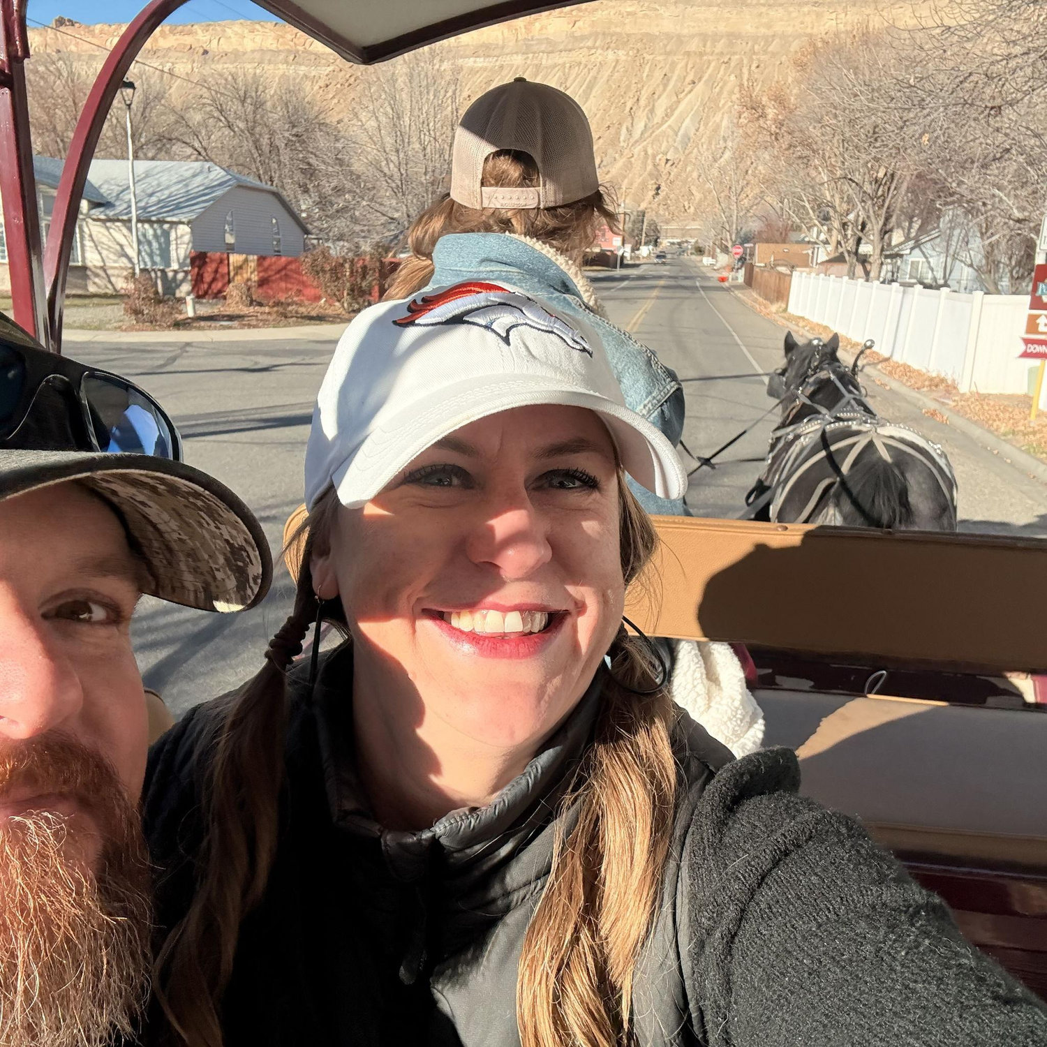 My Birthday "Horse Drawn Carriage through Palisade CO"