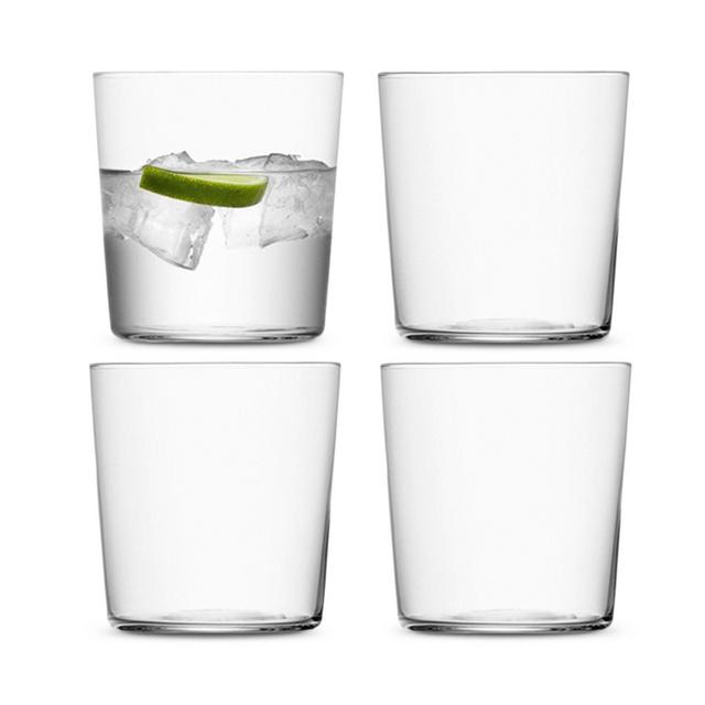 LSA Gio Small 13 oz. Clear Tumbler, Set of 4