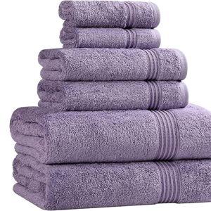 6-Piece Towel Set, Royal Purple