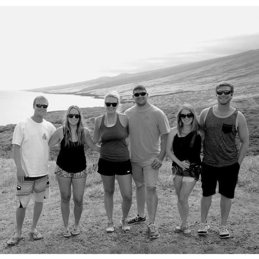 From Left to Right: Ryan's brother Chris, Chris' wife Kelye, Ryan's sister Ashley, Ashley's husband Brandon, Katie, Ryan
