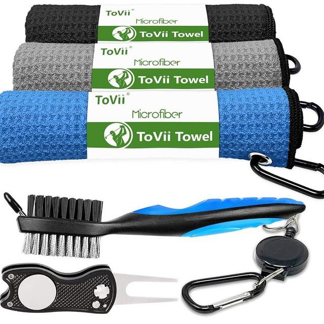 ToVii Golf Towel Golf Towels for Golf Bags for Men Golf Bag Towel Golf Accessories Golf Gifts for Men