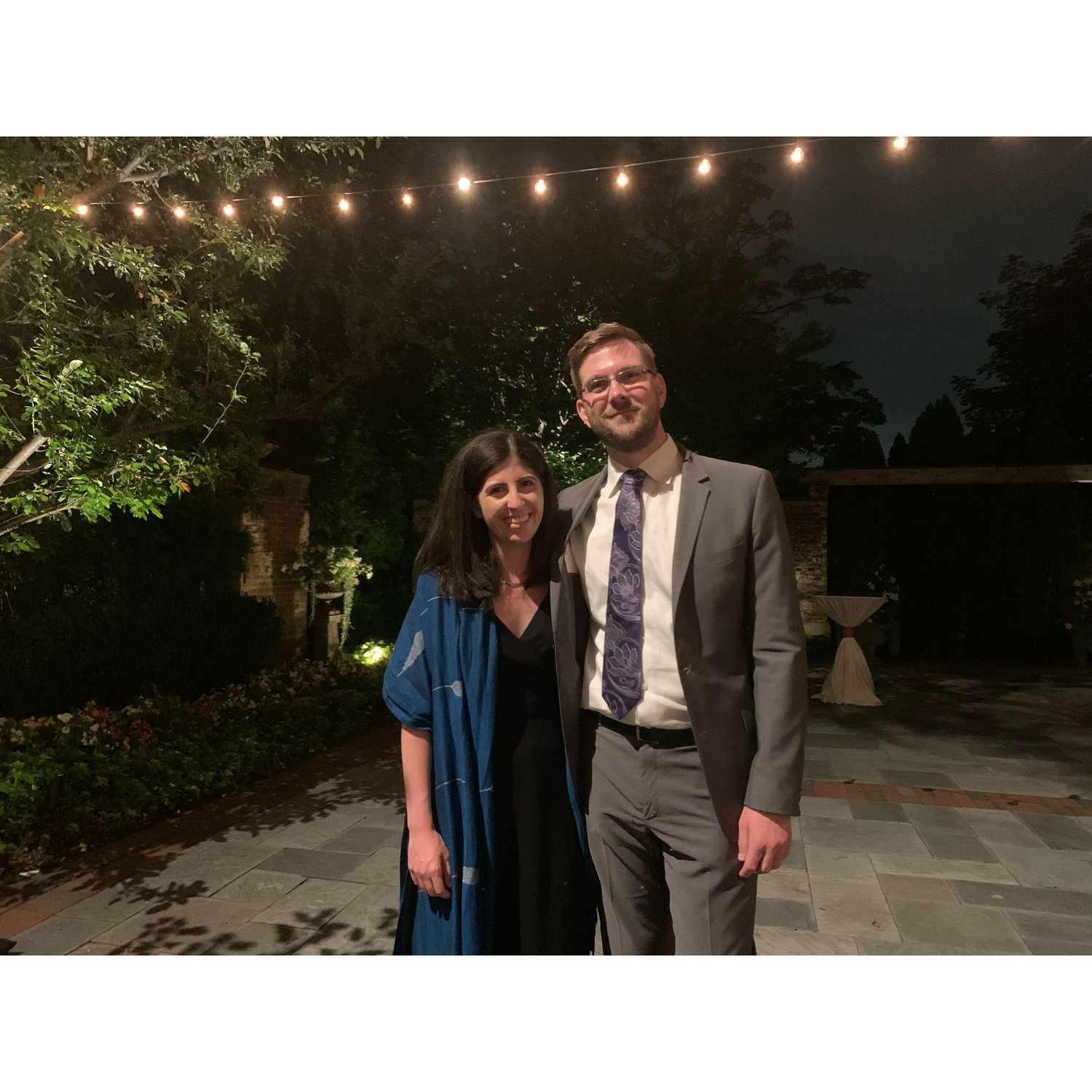 Here we are at the wedding of Kevin's good friends Tim and Sofi.