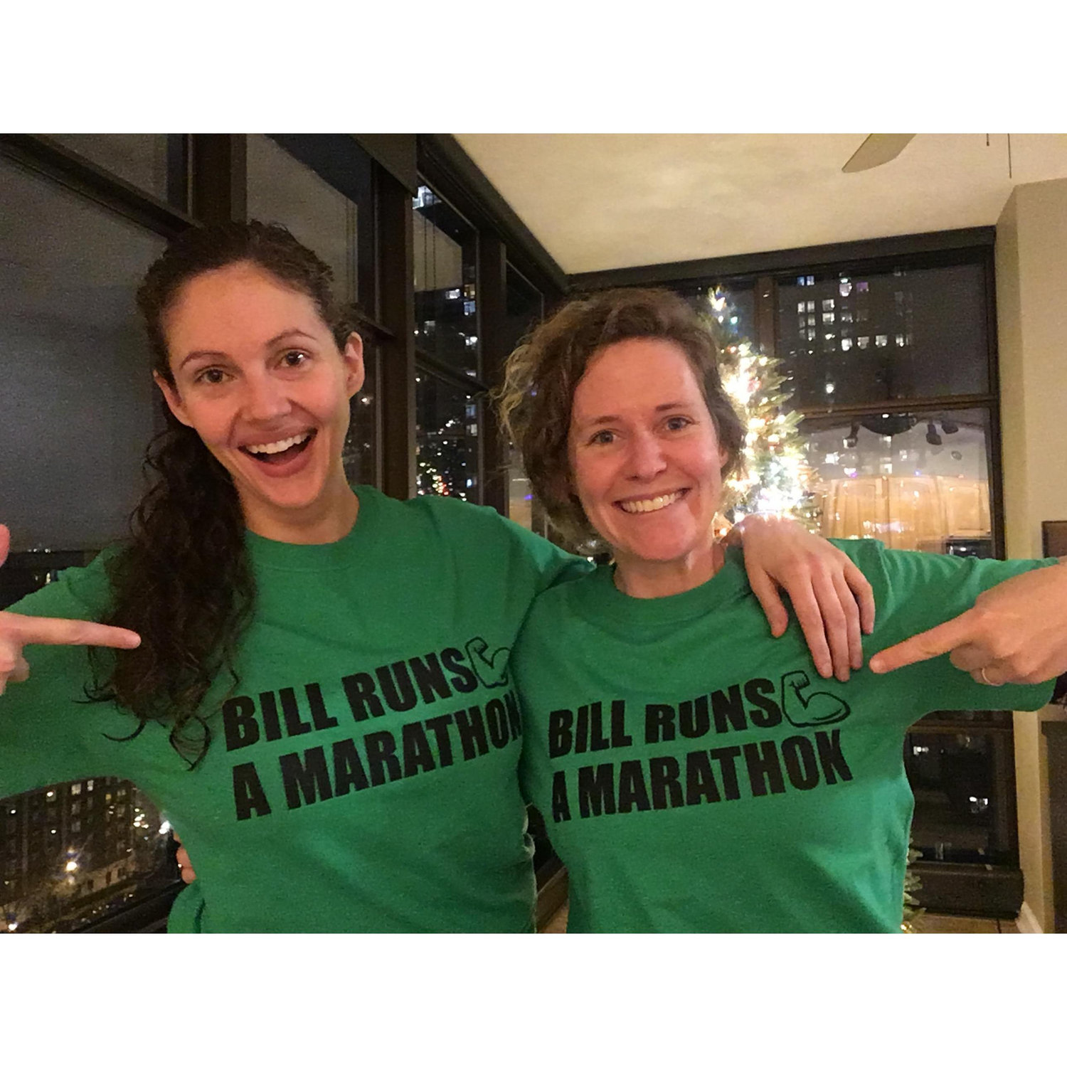 Bill = Jill, Erin's twin sis. She has run 6 marathons and counting!