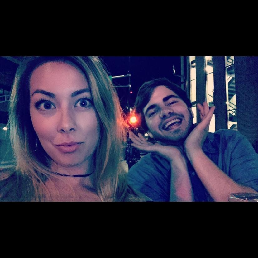 The first time we ever hung out. Isn't Mitchell cute?