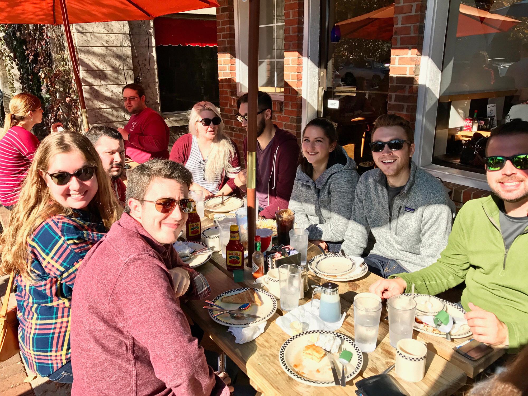 Great times, great breakfast, great friends