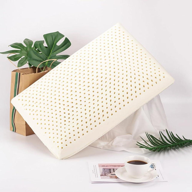 Talatex Talalay 100% Natural Premium Latex Pillow, Helps Relieve Pressure, No Memory Foam Chemicals, Perfect Package Best Gift with Removable Tencel Cover