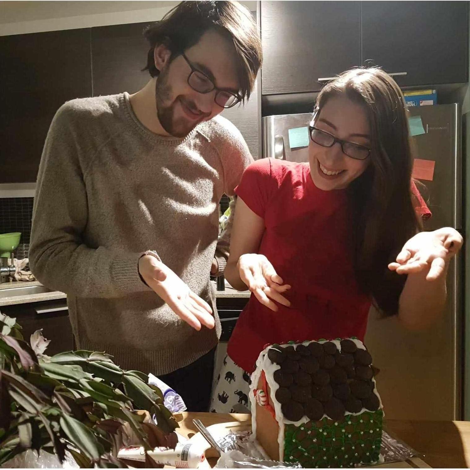 First gingerbread house