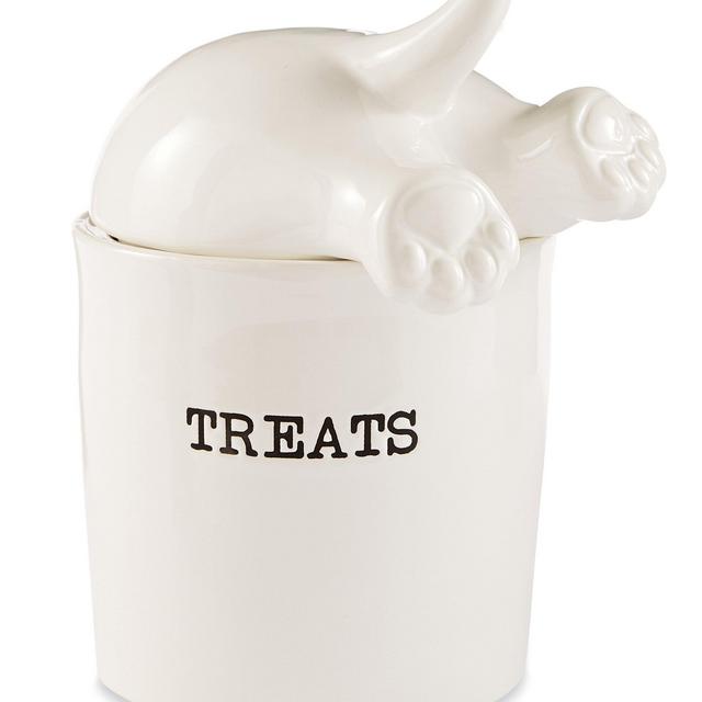Mud PieMud Puppy Collection Dog Tail Treat Canister