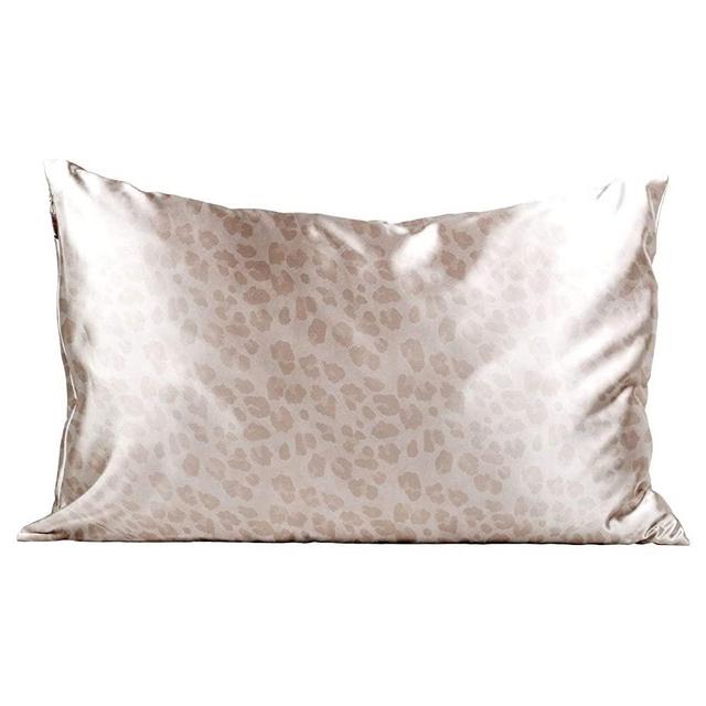 Kitsch 100% Satin Pillowcase, Vegan Silk Pillowcase, Standard (Leopard)