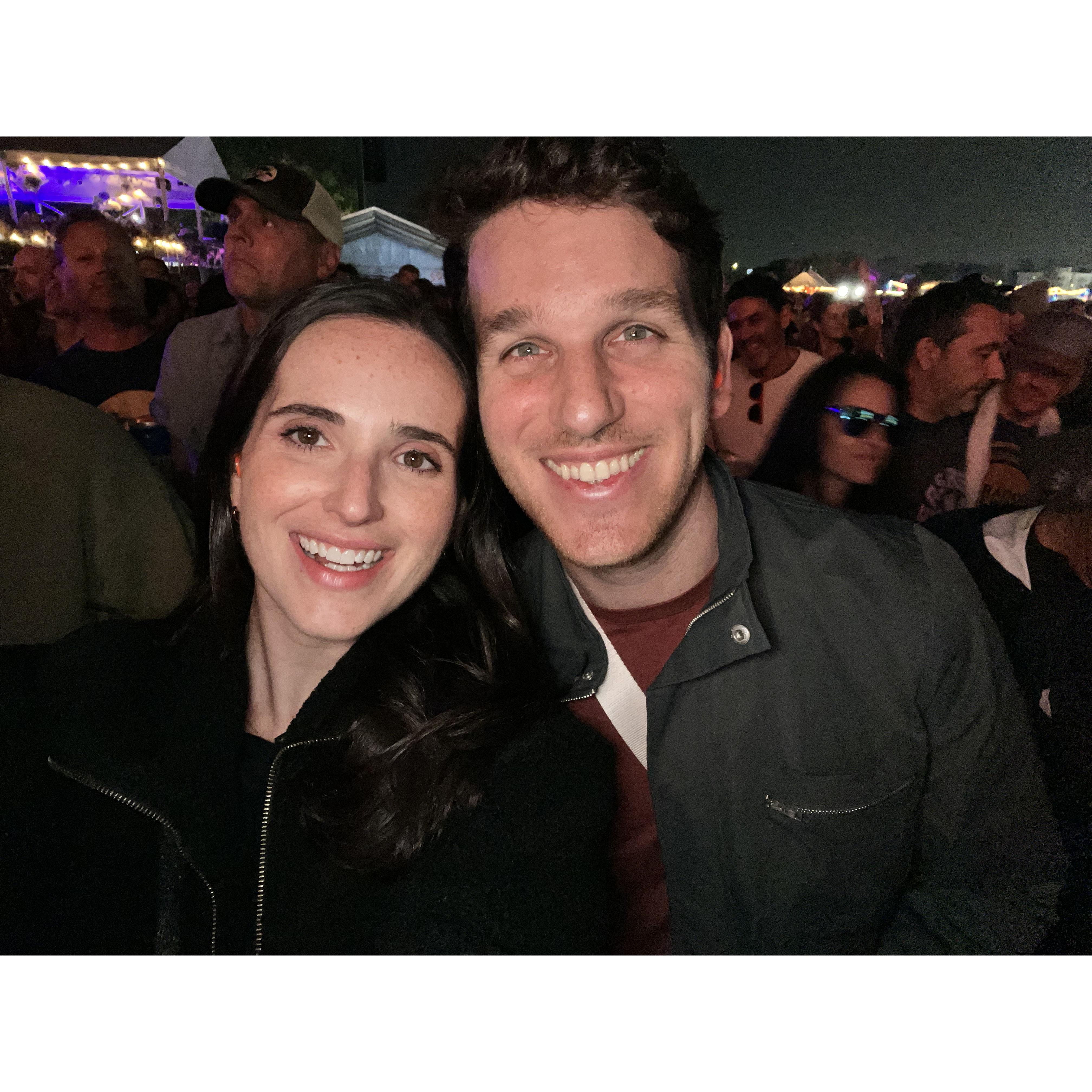 Singing our hearts out at a music festival