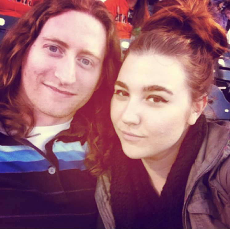 Little babies at a baseball game. THIS DOESNT EVEN LOOK LIKE US