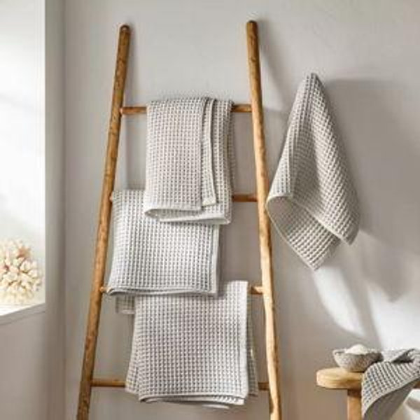 Light Grey Bath Waffle Towel - Casaluna™