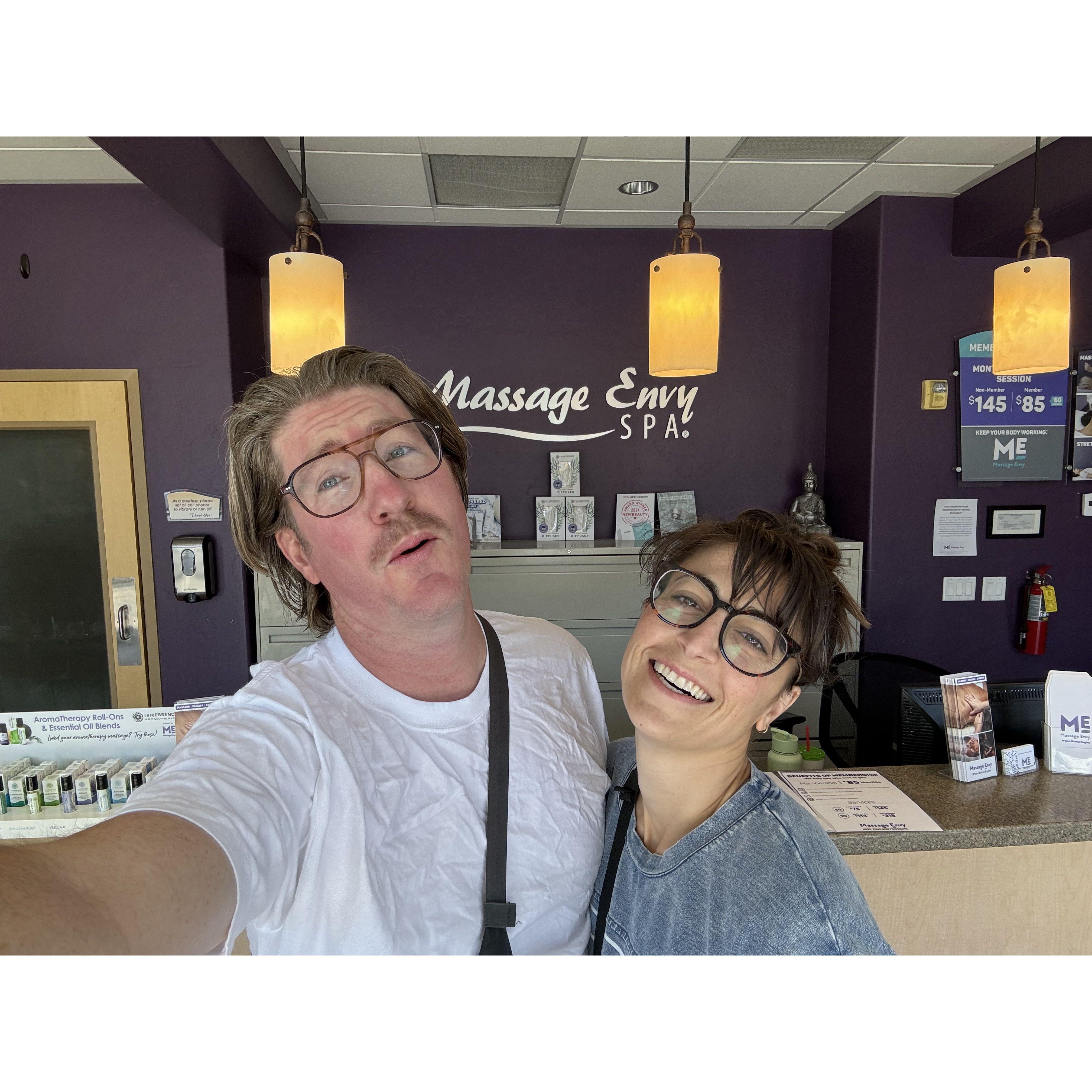 We made it to Utah. Thanks Elisa for the awesome massage.