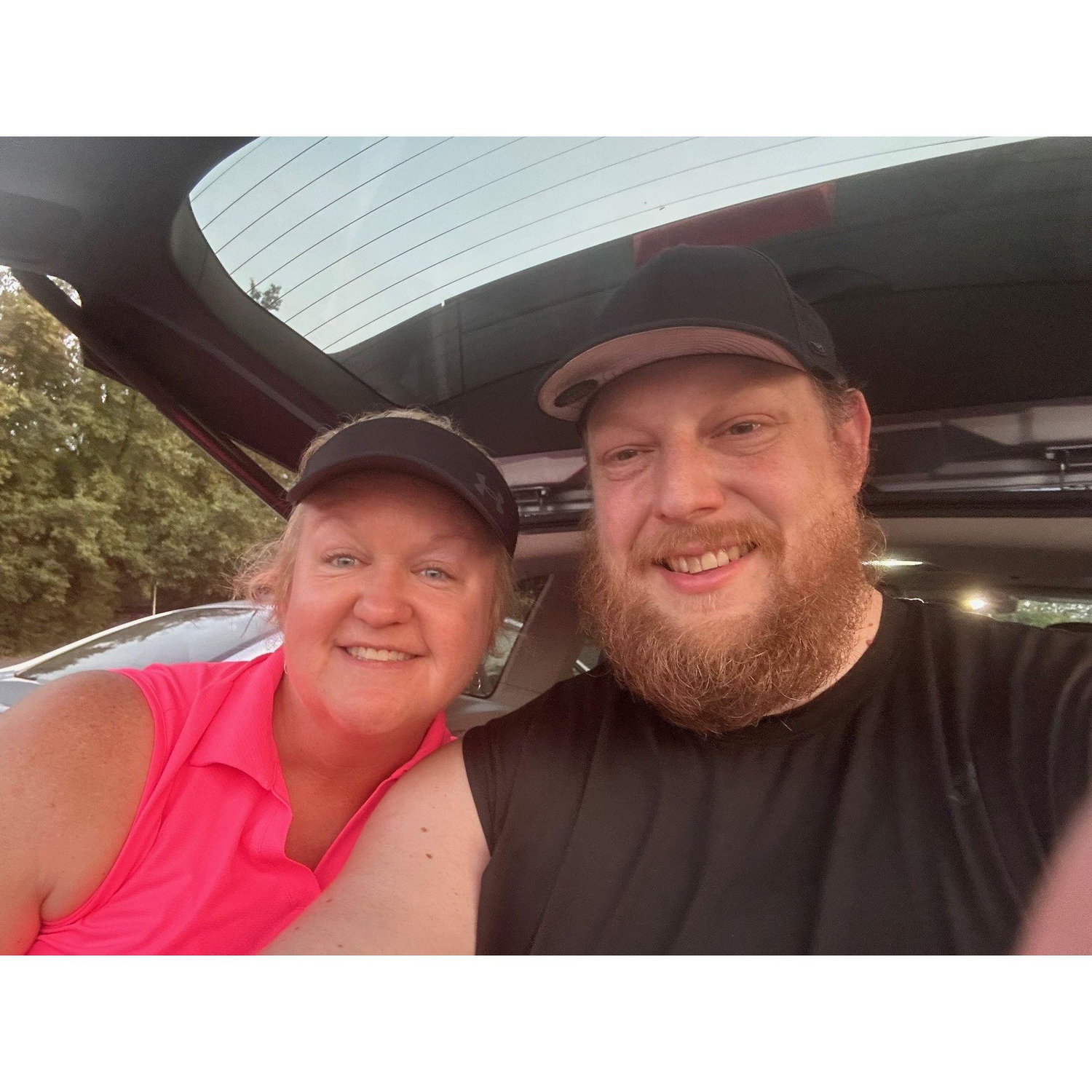 After golf!