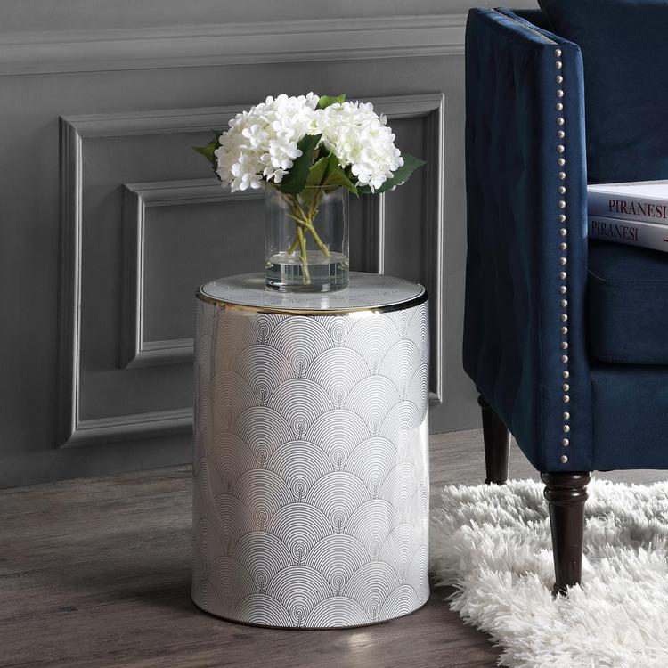 Fish Scale Ceramic Garden Stool