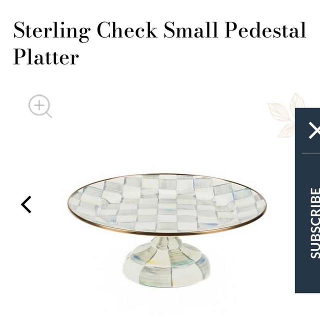 Pedestal serving platter
