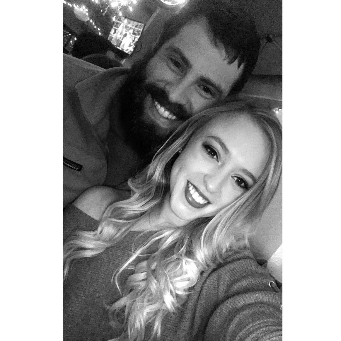 NYE 2018 - Our first picture together.