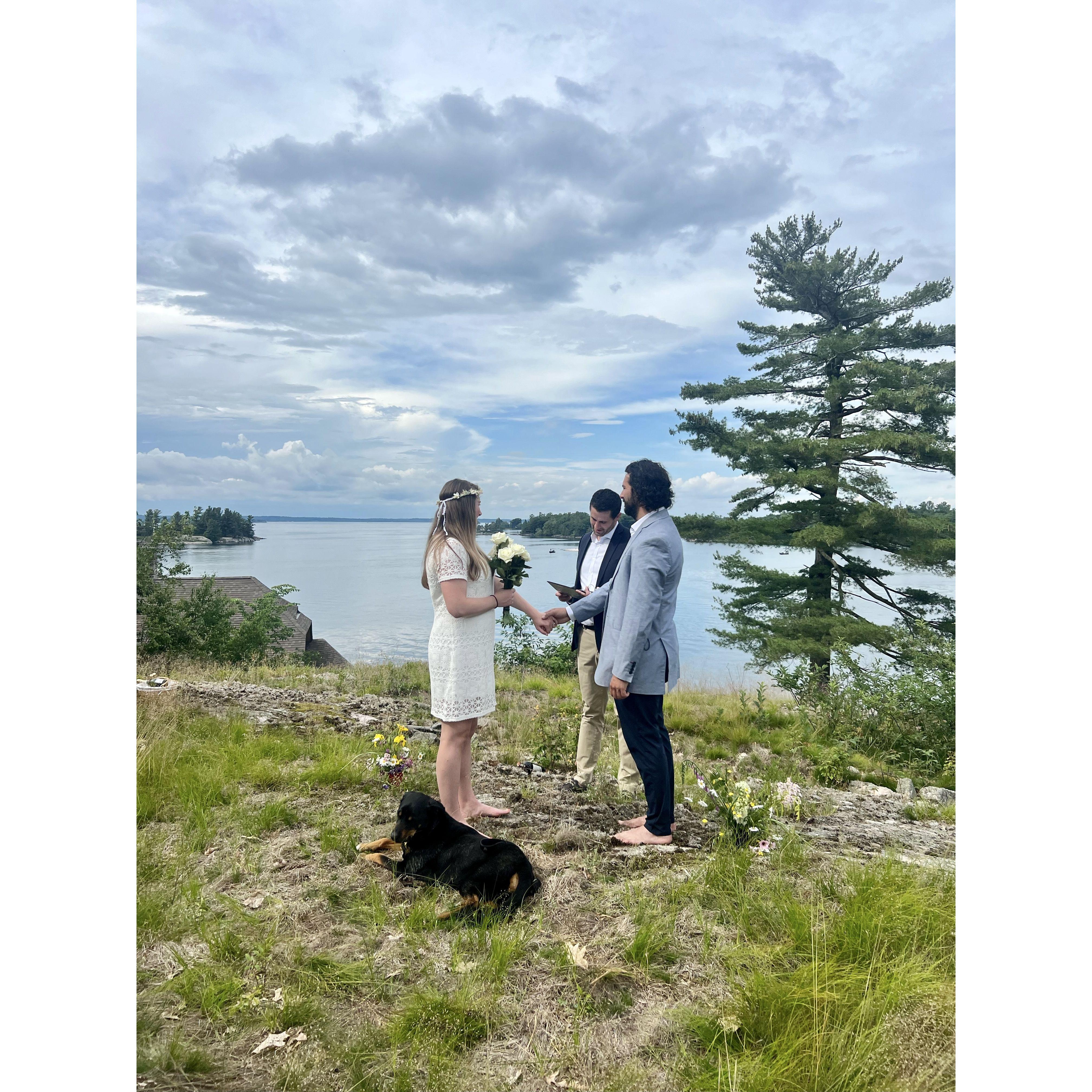 Legally tying the knot in 2023 with our immediate families