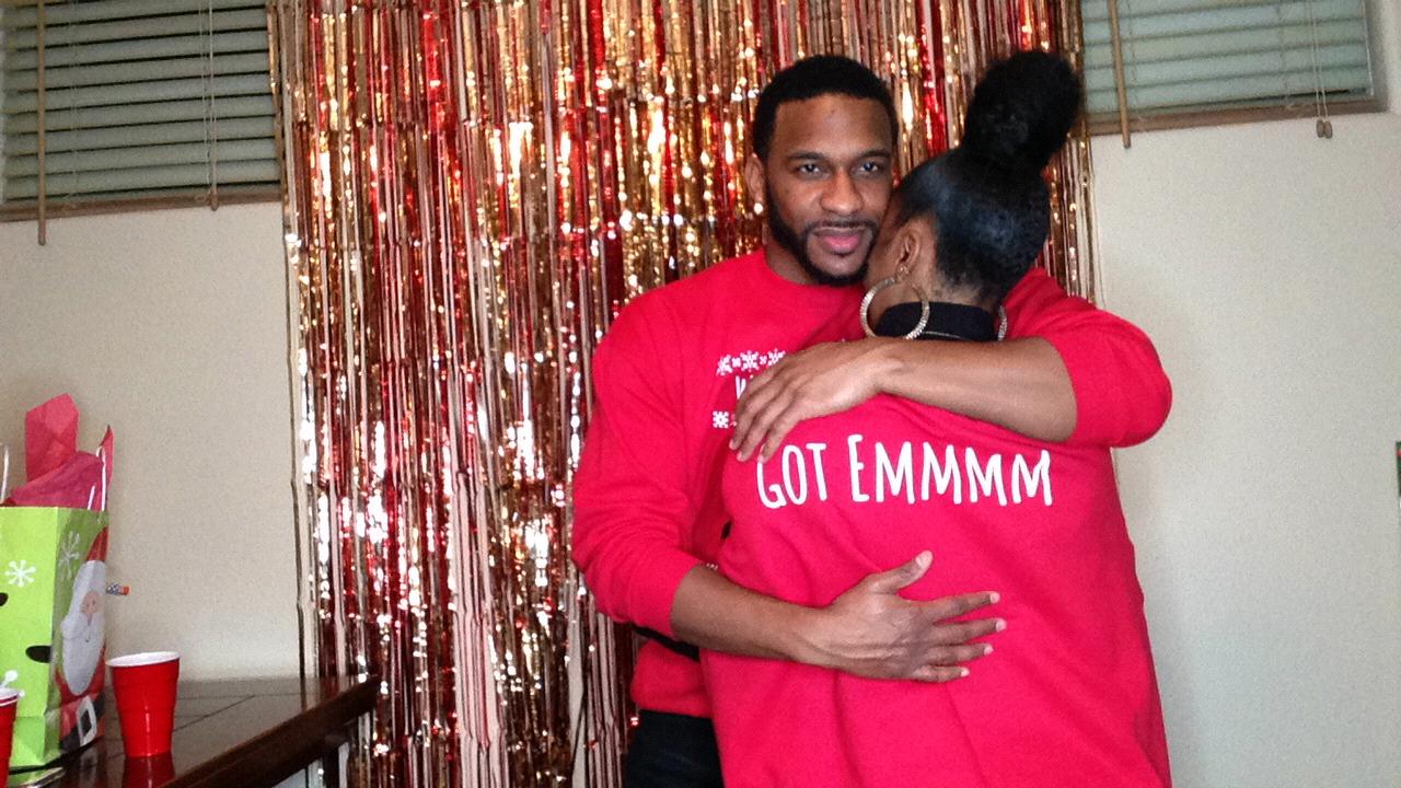 Throwing our first Christmas party together December 2018