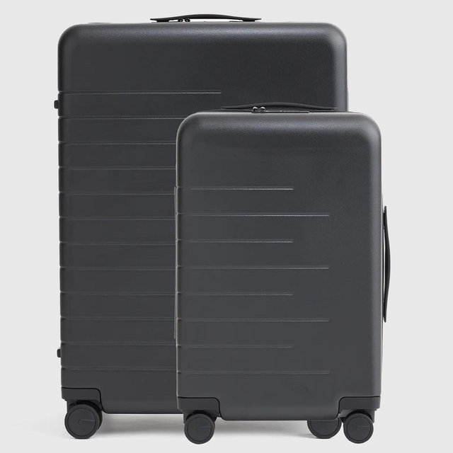 Carry-On & Large Check-In Suitcase Set - Black