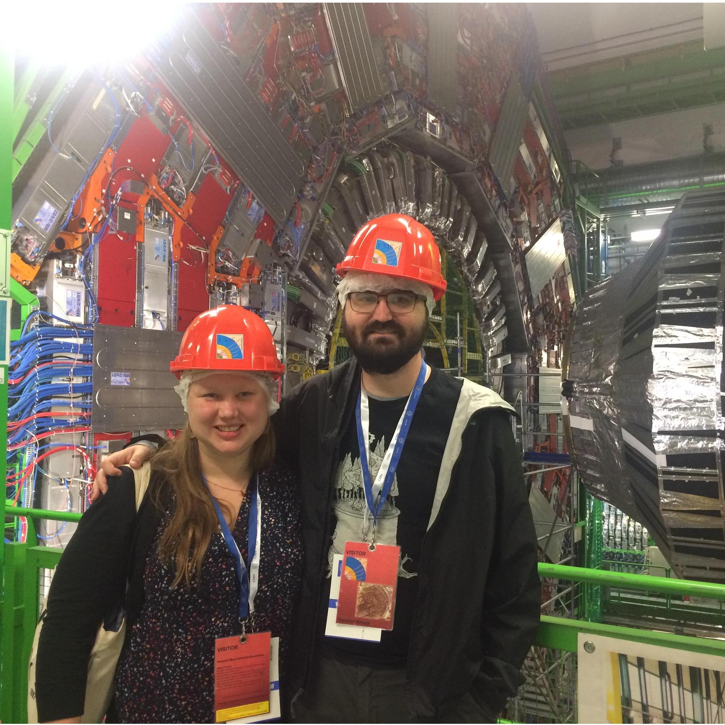 Amongst the muons, a.k.a. visiting CMS, the Compact Muon Solenoid many stories beneath the French countryside, where the Higgs boson was discovered!