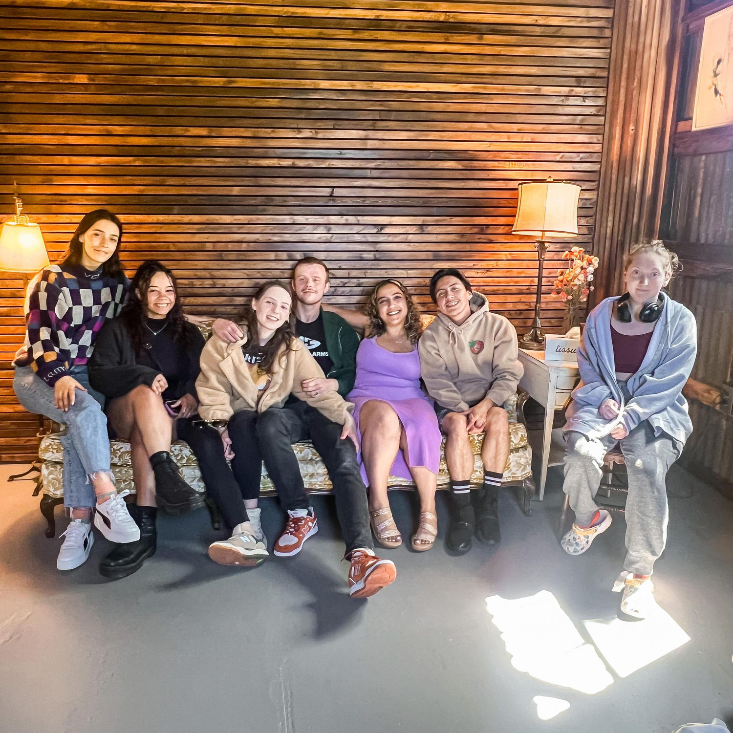 Some of the wedding party came out to South Haven to help us check out the venue. Here we have April, Faith, Sam, Joe, Melody, Chris, and Miya.
