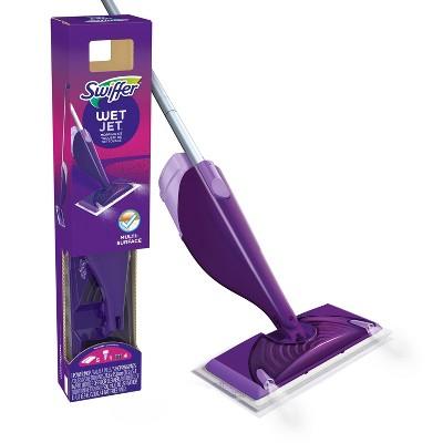 Swiffer WetJet Floor Mop Starter Kit 1 Power Mop 5 Mopping Pads 1 Floor Cleaner Liquid Solution