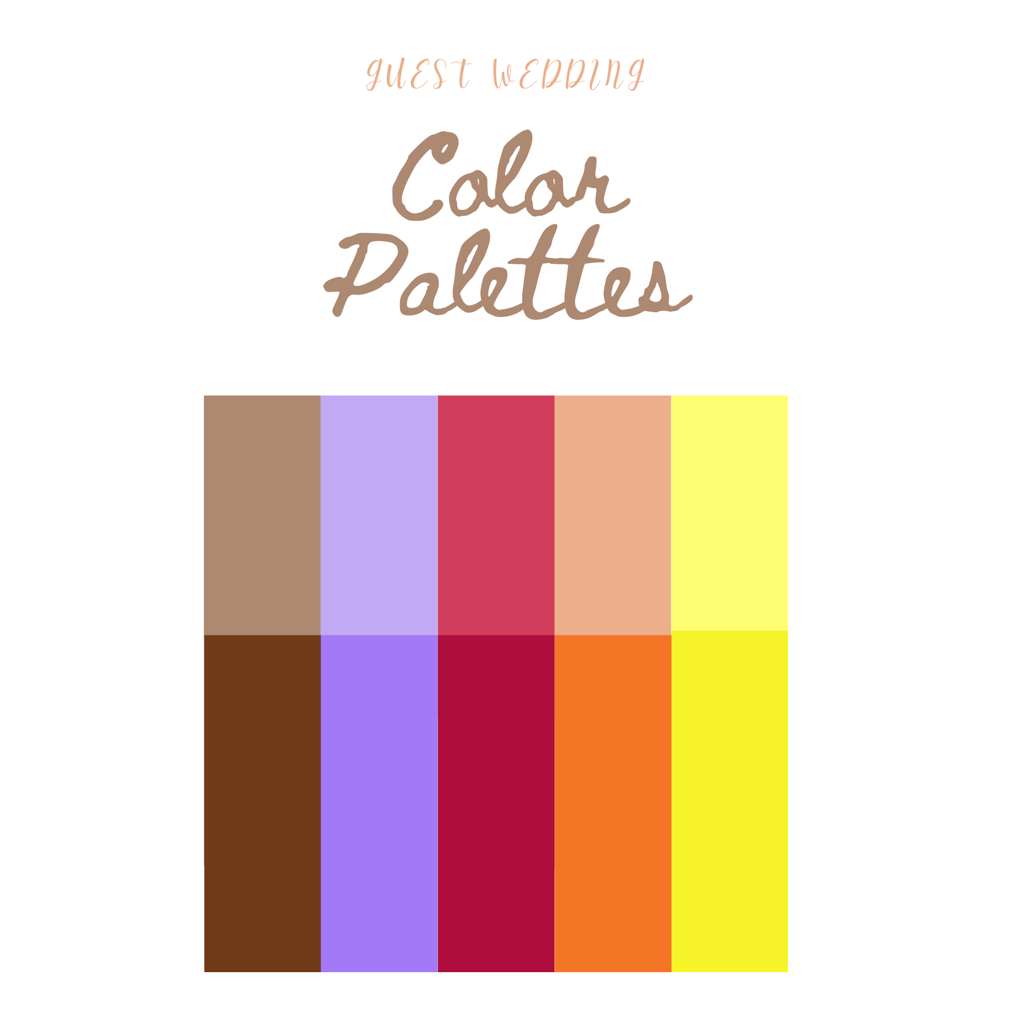 Color Palette for guests