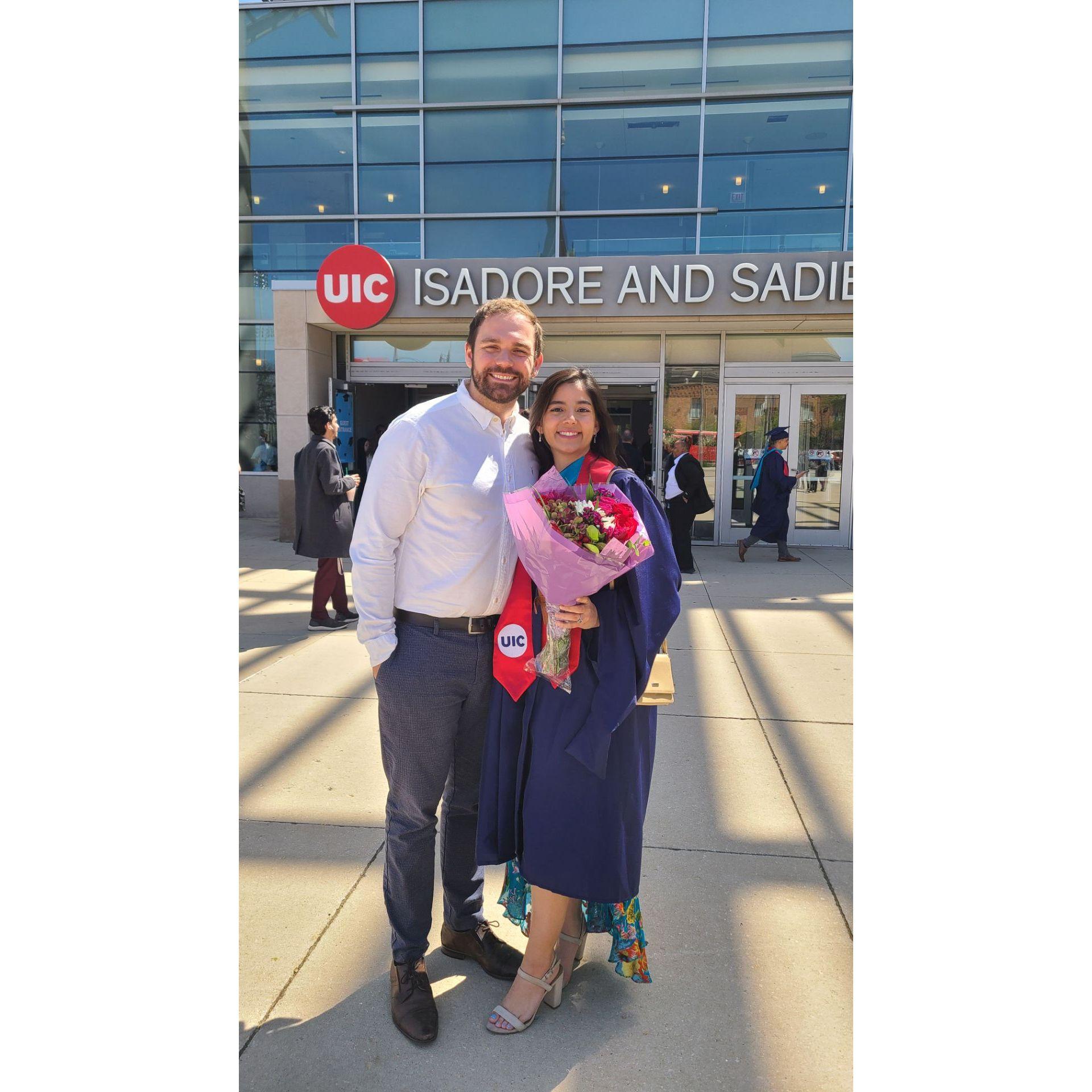 When Tina graduated from UIC