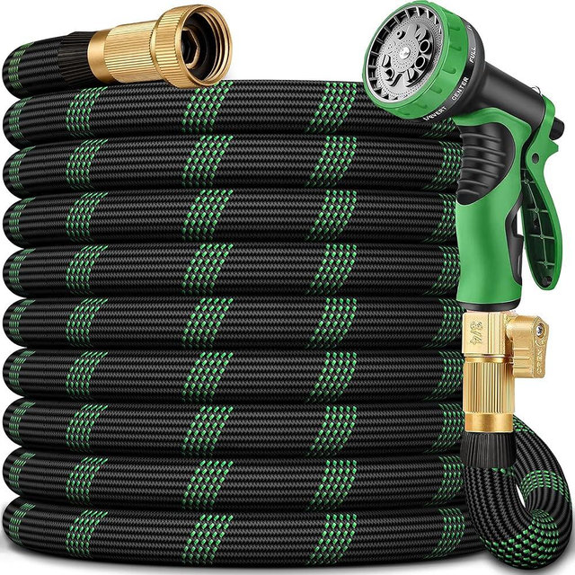 75 FT Non-Expanding Garden Hose, 2026 New Upgrated Non-Expandable Garden Water Hose - Ultra-Light & Flexible Burst-Resistant, Kink-Free Garden Hoses, All-Weather Use for Lawns, Gardens,Outdoor