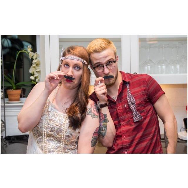 We were attending Dr. Hansen's annual Derby Party that was Great Gatsby themed. We were definitely the life of the party!