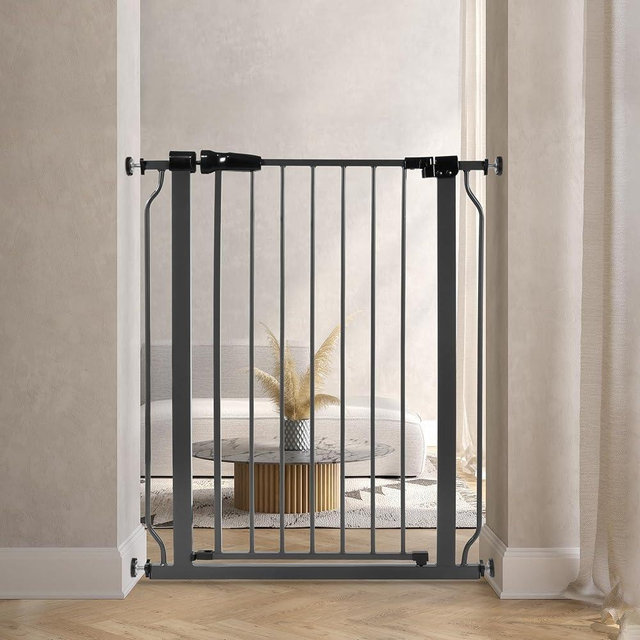 BalanceFrom Easy Walk-Thru Safety Gate for Doorways and Stairways with Auto-Close/Hold-Open Features