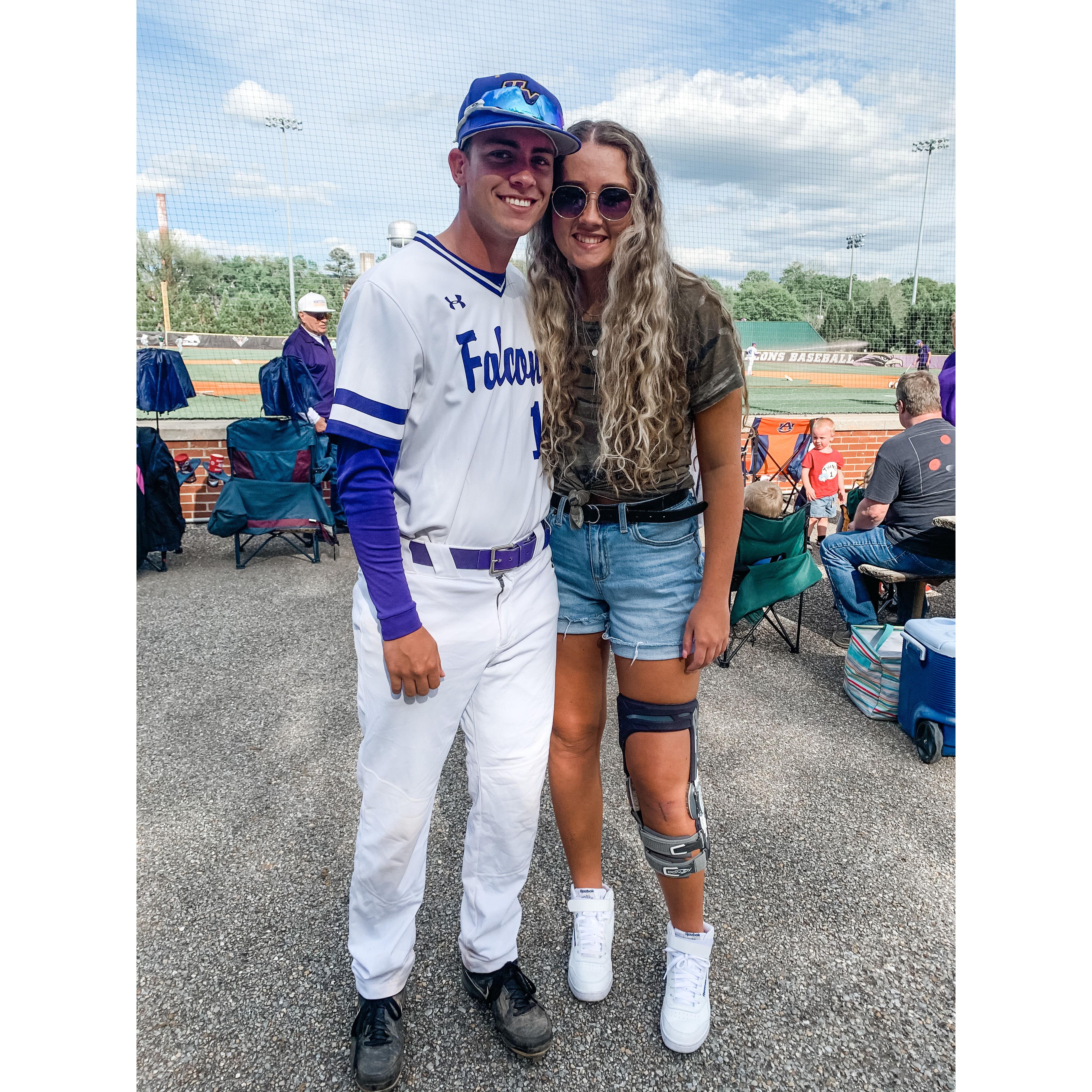 Our first post on social media as a couple.