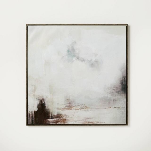 30" x 30" Beautiful Brushwork Framed Canvas - Threshold™ designed with Studio McGee